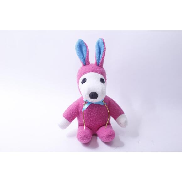 Whitman's Snoopy Easter Bunny, Pink, Sitting, Plush, Stuffed Animal, Peanuts,623 - Picture 1 of 2
